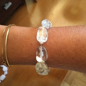 Clear Stone Statement Bracelet